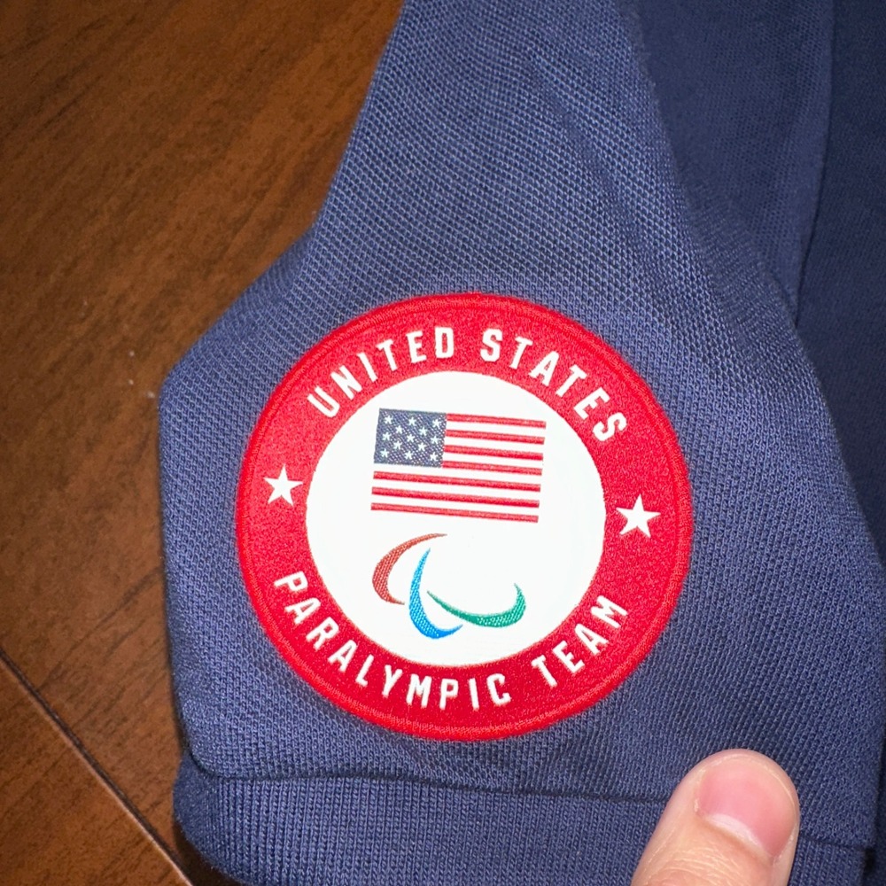 Polo Ralph Lauren 2020 US Paralympic Team Polo Navy Blue Men's Large L - Picture 6 of 10